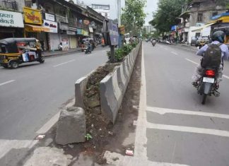 दुभाजकात क्रॅश झाल्यानंतर बाइकरचा मृत्यू होतो | पुणे न्यूज