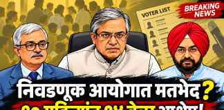 🚨 निवडणूक आयोगात अंतर्गत मतभेद? दोन निवडणूक आयुक्तांनी १० महिन्यांत १४ वेळा नोंदवला आक्षेप